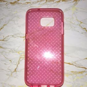 Pink Silicone Samsung Galaxy S7 Edge Case